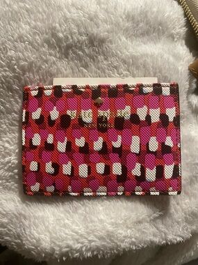kate spade Multicolor Geometric Cardholder in Pink, Red & White